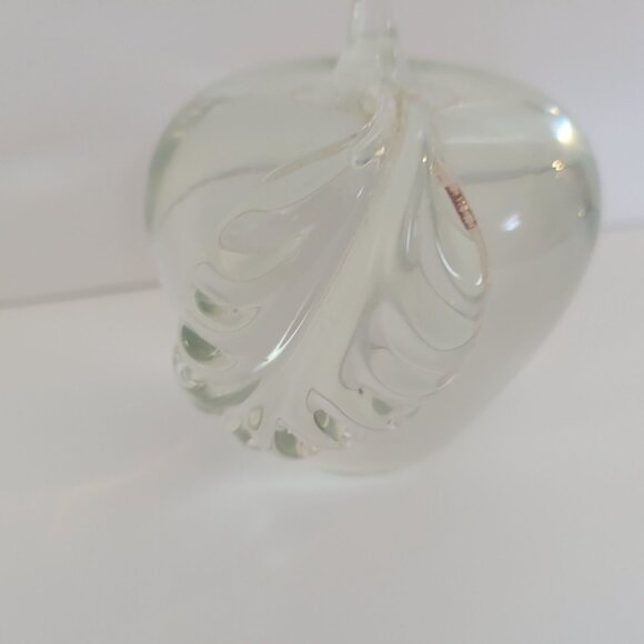 Clear Glass Apple Art Decor Sculptures Peperweights - Picture 6 of 11